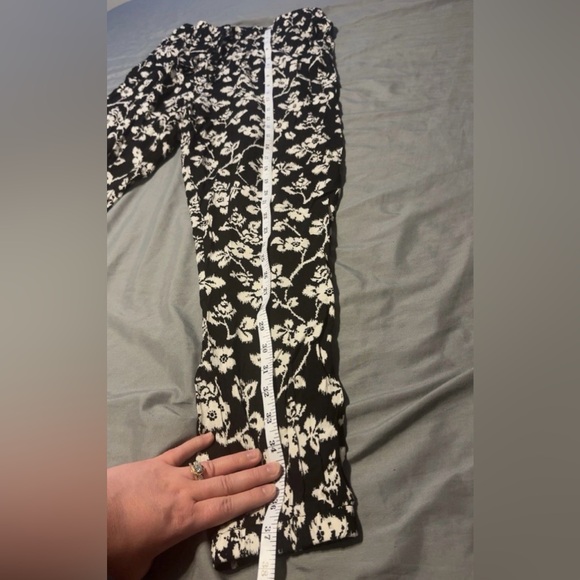 Aeropostale Women’s Medium Floral Black & White Drawstring Boho Pants NWOT - Picture 8 of 10